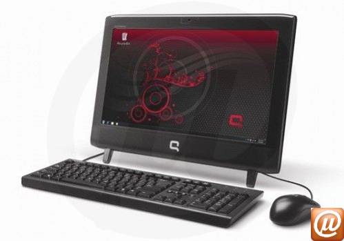 QS454AA - Desktop-PC All-in-One Compaq Presario HP CQ1-1325br Intel Atom Dual-Core D510 (1.66GHz) 2GB 320GB 18.5" LED Windows 7 Home Basic 64 Wi-Fi N